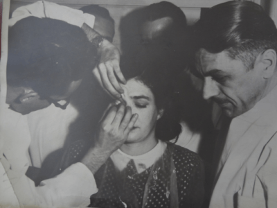 Jean-Louis Fitting Scleral Lens in 1950